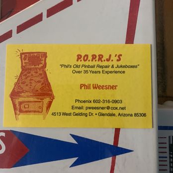 Phil's Old Pinball Repair and Jukeboxes - Local Services Near Me