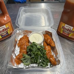 DiBello's Deli and Bakery - Garlic Buffalo and Mango Habanero sauces.