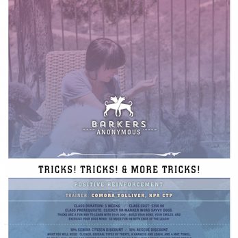 Barkers Anonymous - Classes! - Pet Training Near Me Barkers Anonymous - Classes! - Pet Training Near Me