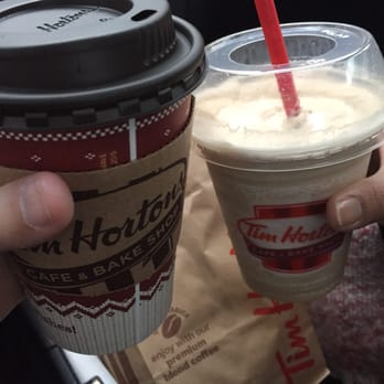 Tim Hortons - French vanilla and ice cap (still not as good as Canada) - Donuts Near Me - Westbury, New York