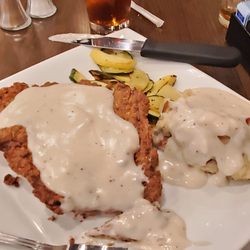 Warrior Restaurant - HUGE Chicken Fried Steak!!