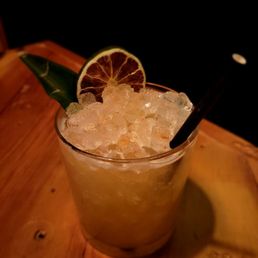 A "Roomies Never Say Bye"--gin, falernum, and angostura. Phenomenal! A "Roomies Never Say Bye"--gin, falernum, and angostura. Phenomenal!