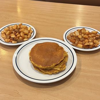 IHOP - Pumpkin pancakes and breakfast potatoes - Breakfast & Brunch Near Me - Mount Airy, Maryland