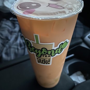 Beyond Tea - Thai tea milk tea with egg pudding! - Bubble Tea Near Me - Suisun City, California