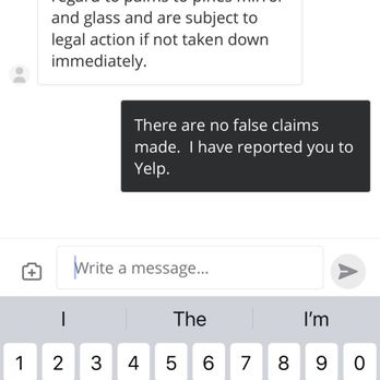 Palms To Pines Mirror & Glass - Threat from the company to remove my review. - Glass & Mirrors Near Me Palms To Pines Mirror & Glass - Threat from the company to remove my review. - Glass & Mirrors Near Me