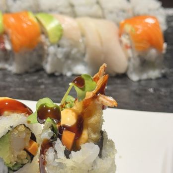 Ginza - Crunch Shrimp Maki, Rainbow Maki & California Maki - Izakaya Near Me - Las Vegas, Nevada Ginza - Crunch Shrimp Maki, Rainbow Maki & California Maki - Izakaya Near Me - Las Vegas, Nevada