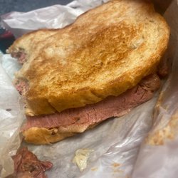 Deli 1614 - Toasted Cornbeef w/ Swiss Cheese!! I ate the pickle spears!...lol