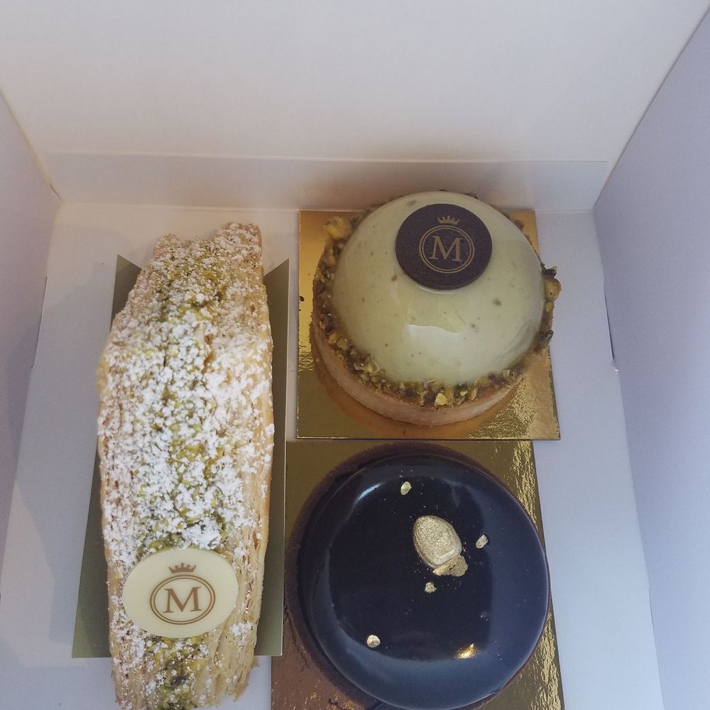 Marvel Cake - Napoleon - $7 Pistachio Mousse Tart - $8.50 Royal Hazelnut Tart - $8.00 - Bakeries Near Me - Campbell, California