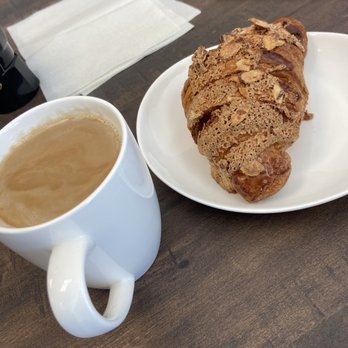 Jackie’s Sweets - Americano and almond croissant - Coffee & Tea Near Me - Dunellen, New Jersey