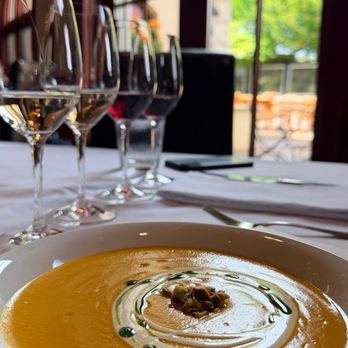 King Estate Winery - Smoked Carrot Soup + Club Wine Flight. If you are not getting the soup, trust me when I say, you are missing out! - Wineries Near Me - Eugene, Oregon King Estate Winery - Smoked Carrot Soup + Club Wine Flight. If you are not getting the soup, trust me when I say, you are missing out! - Wineries Near Me - Eugene, Oregon