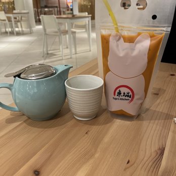 Tojo Kitchen - Hot Green Tea; Thai Iced Tea - Ramen Near Me - Paramus, New Jersey