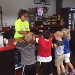 Getting stamps after soccer practice!