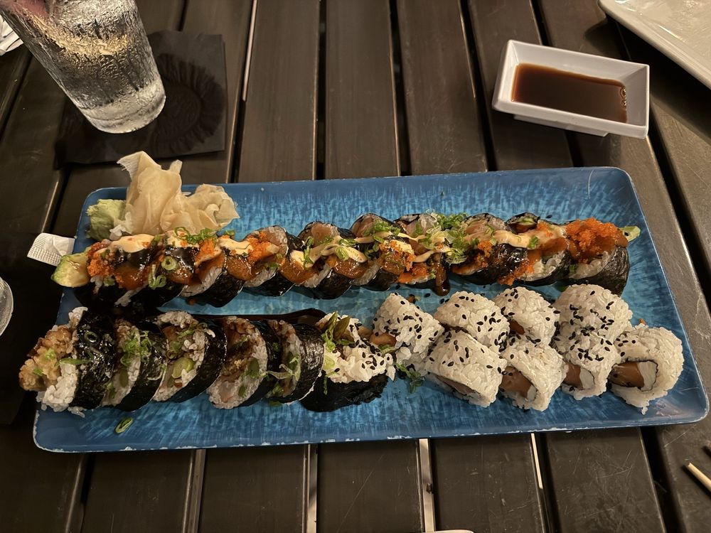 Food from Sushi Rock Grill