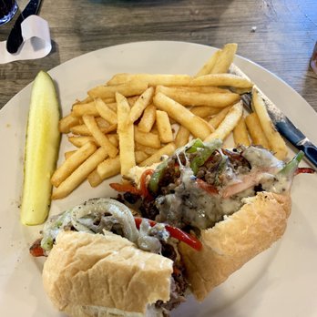 Stones Throw Tavern - Philly with fries - not bad - American Near Me - Charleston, South Carolina Stones Throw Tavern - Philly with fries - not bad - American Near Me - Charleston, South Carolina