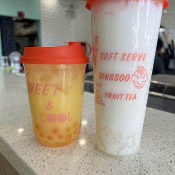 Sweet and Cool - Y2. Mango Yogurt Drink and M2. Coconut Milk - Desserts Near Me - South Jordan, Utah Sweet and Cool - Y2. Mango Yogurt Drink and M2. Coconut Milk - Desserts Near Me - South Jordan, Utah