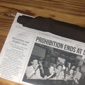 Prohibition Kitchen - Bars Near Me - St. Augustine, Florida Prohibition Kitchen - Bars Near Me - St. Augustine, Florida