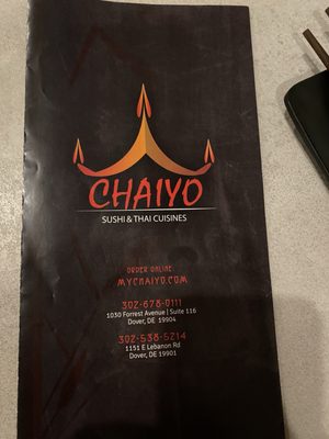 Menu photo 3 Chaiyo Sushi & Thai Cuisine Dover, DE