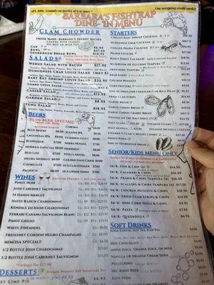 Menu photo 3 Barbara's Fishtrap Half Moon Bay, CA