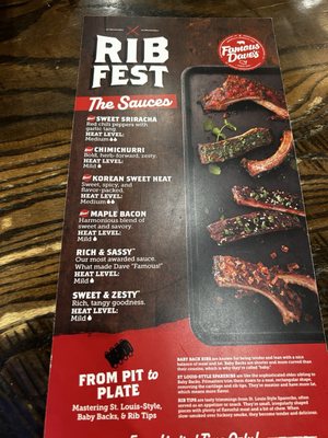 Menu photo 3 Famous Dave's Bar B Que Peoria, AZ