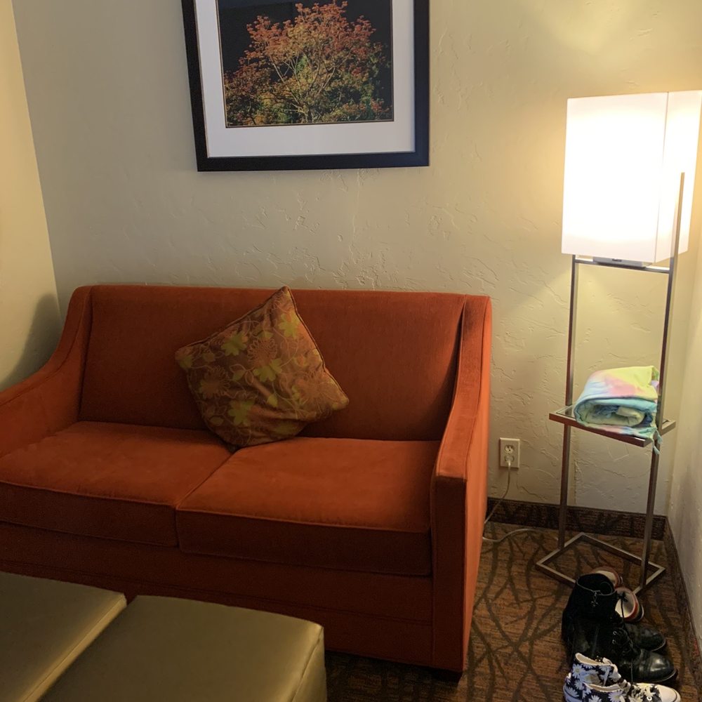 Fairfield by Marriott Inn & Suites Tucson North/Oro Valley - Orange velvet couch - Hotels Near Me - Oro Valley, Arizona