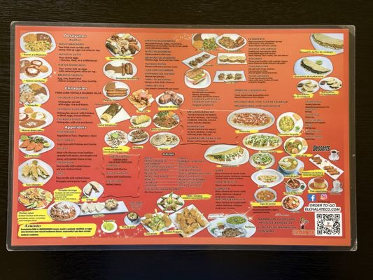 Menu photo 1 Chalateco San Jose, CA