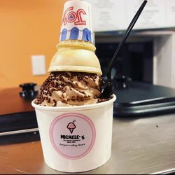 Michele's Ice Cream and Sandwich - Chocolate  soft serve