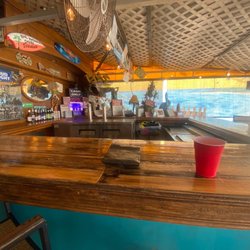 Sambusac Coney Island Cafe - Sitting at the bar with the fan blowing on me on this hot day.