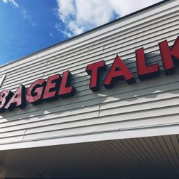 Bagel Talk sign