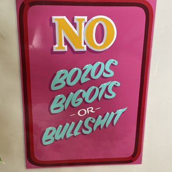 Fog City Tattoo - Interior Sign; a safe space to get tattooed - Tattoo Near Me - Santa Cruz, California