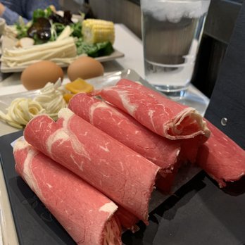 Spring Shabu-Shabu - Non fatty beef, $4/plate. Good quality! - Hot Pot Near Me - Boston, Massachusetts