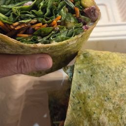 Mediterranean veggie wrap Mediterranean veggie wrap
