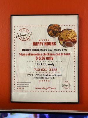 Menu photo 6 Wings 87 Houston, TX Menu photo 6 Wings 87 Houston, TX