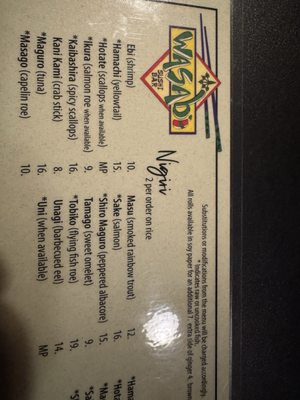 Wasabi Sushi Bar by null