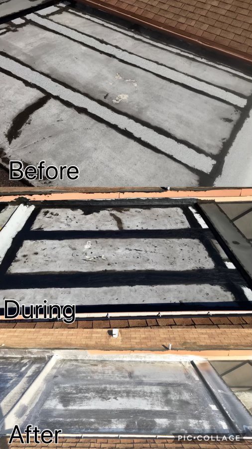 Slide of Justin’s Roofing