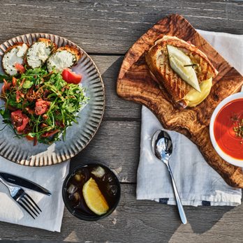 The Kitz - a plate of food and a bowl of soup - Cafes Near Me - Park City, Utah