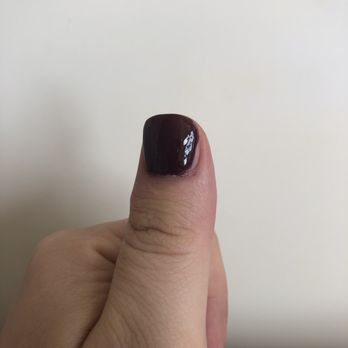 Kim's Nail & Spa - Notice how lumpy and I ever the polish Looks. - Nail Salons Near Me - Flushing, New York