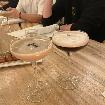 Ysabel - Espresso martinis (one with and without Bailey's) - New American Near Me - West Hollywood, California Ysabel - Espresso martinis (one with and without Bailey's) - New American Near Me - West Hollywood, California