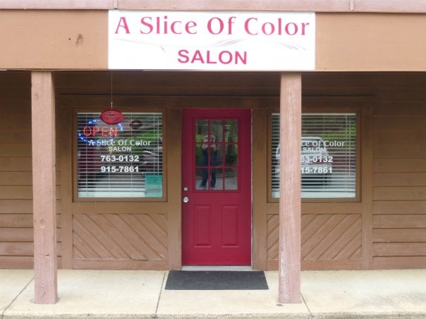 A Slice of Color Salon Logo