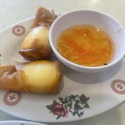A Dong Restaurant - Cream Cheese Shrimp Egg Roll & Sauce