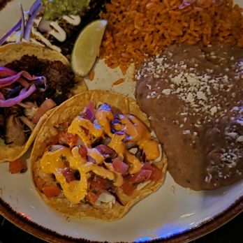 La Popular - Combo plate - 2 tacos and a Mole Enchilada - Mexican Near Me - Roseville, California