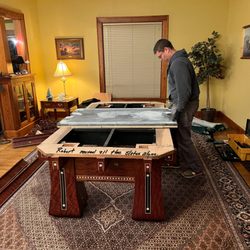 Joe Friday Billiards - Very strong young man.