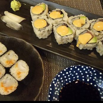 Akira Japanese Restaurant - $8.HH Spicy Tuna Roll and $7.50.HH Ika Mentaiko Roll - Japanese Near Me - Honolulu, Hawaii