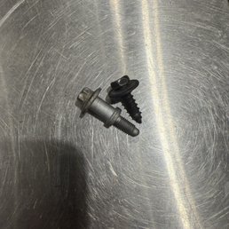 Left bolt was appropriately placed to hold together the turbo. Bolt on the right is aftermarket and wrong size. Left bolt was appropriately placed to hold together the turbo. Bolt on the right is aftermarket and wrong size.