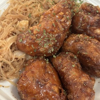 Koco Korean Fried Chicken & Croffles - 5 wing combo w pancit - Korean Near Me - Virginia Beach, Virginia