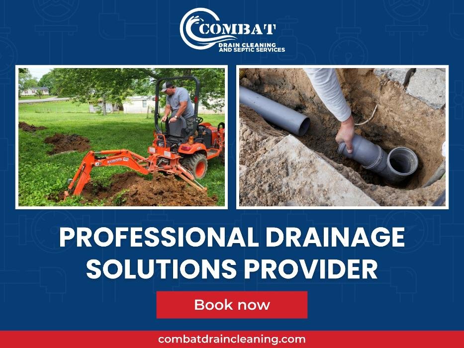 Slide of Combat Drain Cleaning and Septic Services