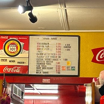 101 Burger - The 2nd menu-aka ala carte - Burgers Near Me - Lincoln City, Oregon