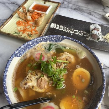 Jett Sushi - Chicken Miso Ramen, CRAB RANGOON, Yellowtail Jalapeno Roll - Sushi Bars Near Me - Denver, Colorado