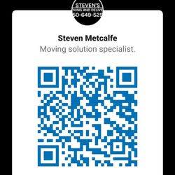 Stevens Moving & Delivery - QR code Instagram link