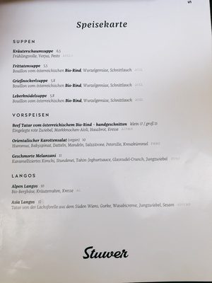 Menu photo 7 STUWER - Neues Wiener Beisl Vienna, 9