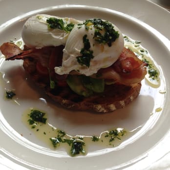 The Table - Breakfast Bruschetta with Grilled Streaky Bacon - British Near Me - London, XGL The Table - Breakfast Bruschetta with Grilled Streaky Bacon - British Near Me - London, XGL